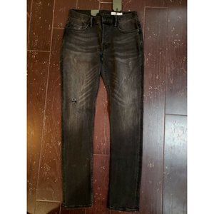 NWT all saints Rex men's size W28 color washed black